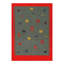 Geometric Area Rug in Red