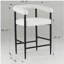 Ensemble de 2 tabourets de bar modernes en tissu de velours, tabouret de bar avec structure en métal et accoudoirs, tabouret de bar pour îlot de cuisine, restaurant
