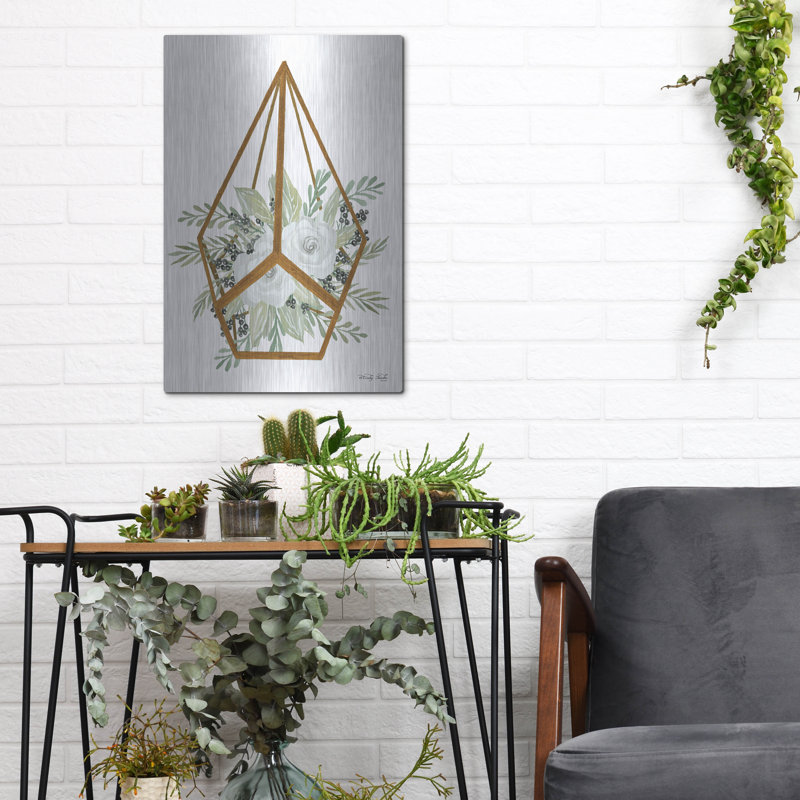 «Gold Geometric Diamond» par Cindy Jacobs, H 16 po x l 12 po