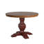 Table de salle à manger à piédestal en bois d'hévéa massif Fortville-1450611804
