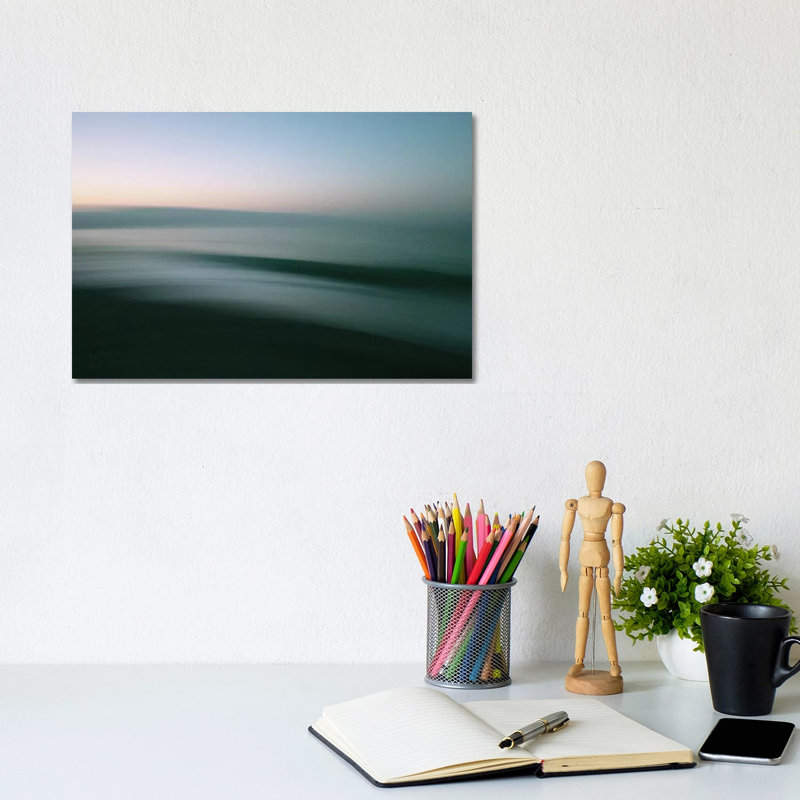 Calm Sea by Lena Weisbek - Wrapped Canvas Print, 20.32 cm H x 30.48 cm W