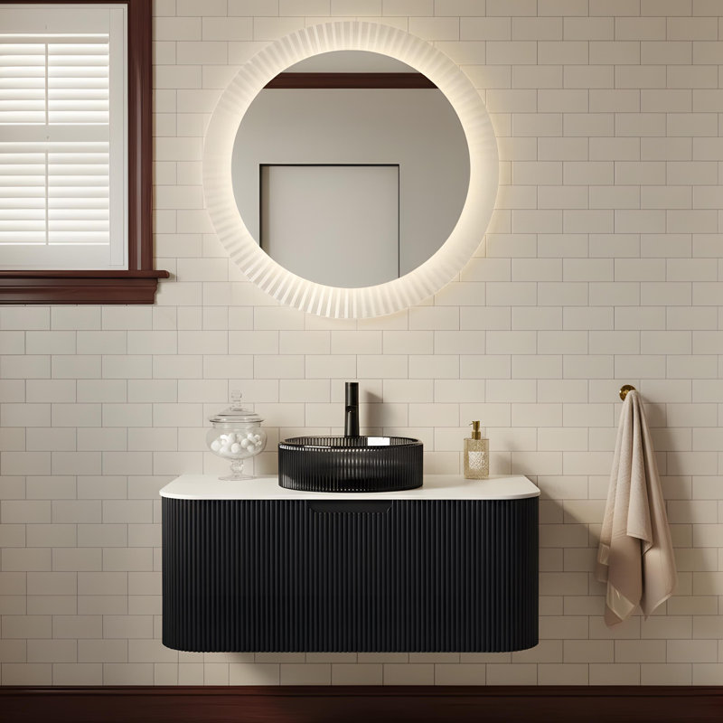 Armoire de salle de bain murale avec tiroir, 24"