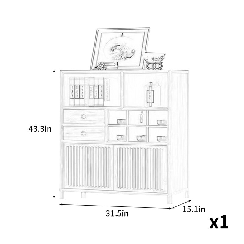 Nouveau cabinet d'appoint de style chinois avec charme