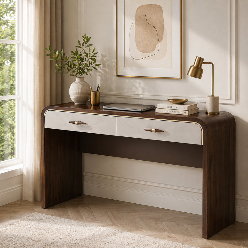 Houston Vanity Desk - Walnut
