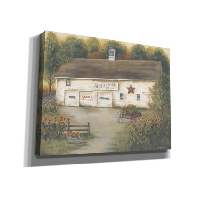 " Caleb's Sunflower Farm " by Pam Britton Painting Print