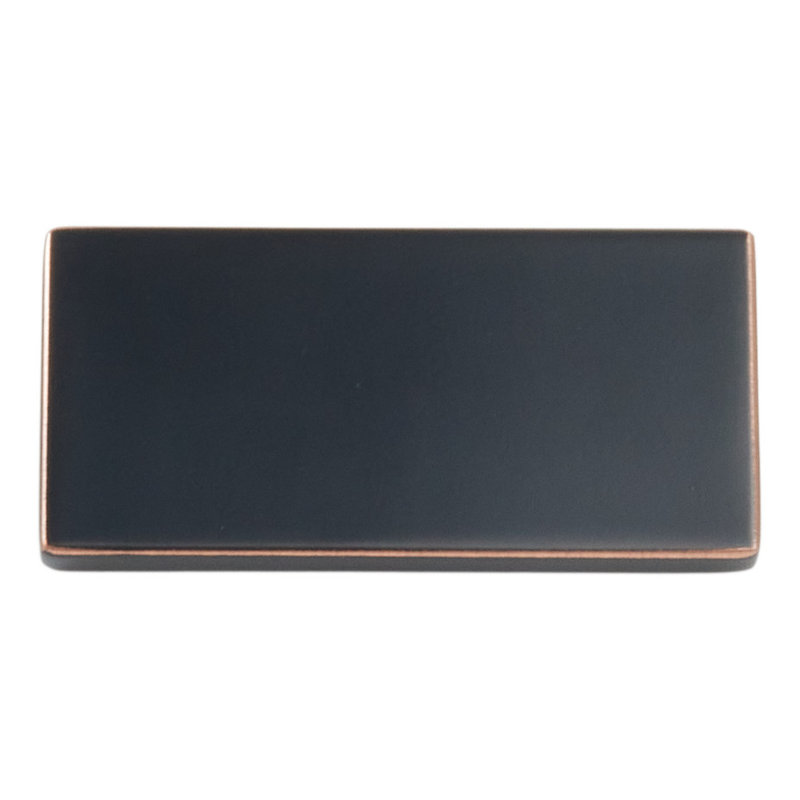 Poignée d'armoire Emtek Clifton 1,25 po x 2,50 po, bronze huilé, Bronze frotté à l'huile