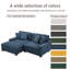 2 Seater Corduroy Sofa & Chaise-114969839
