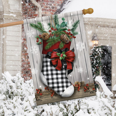 Christmas Stocking House Flag
