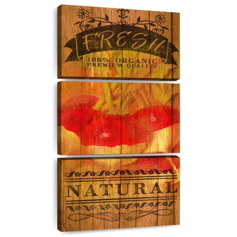 Plaque murale Fresh Radis, H 52 po x l 24 po