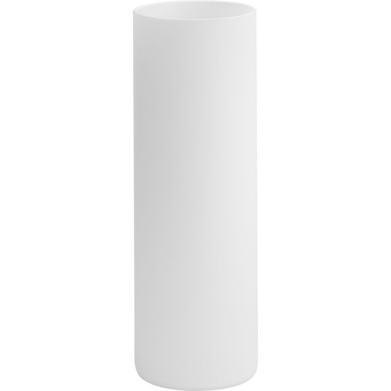 Abat-jour candélabre en verre blanc givré H 8,75 po x l 3 po (Uno)