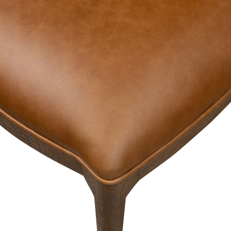 Jessen Dining Chair-Gibson Black, Sonoma Chestnut, Polyester Blend; Linen