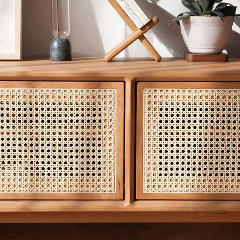 Meuble télé en rotin, 62.99"