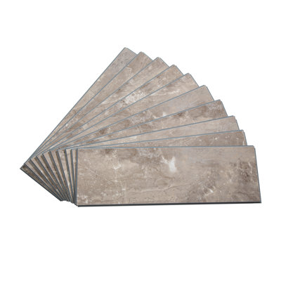 Palisade 22.8 in. x 7.31 in. Interlocking Vinyl Waterproof Wall/Backsplash Tiles