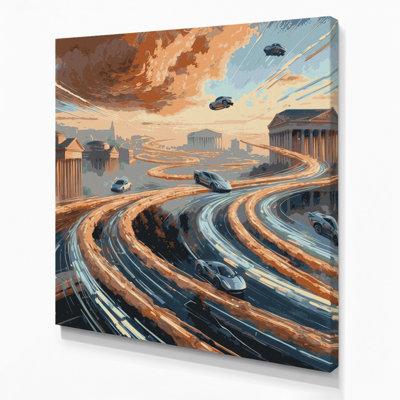 Art mural sur toile gris