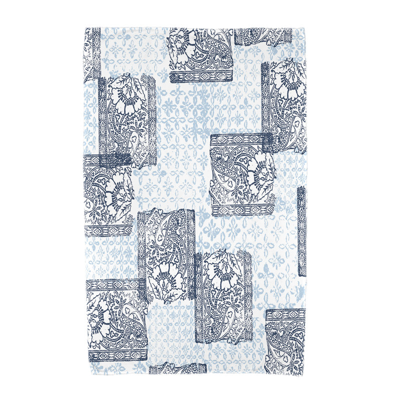 Serviette de plage Castleman, Bleu marine