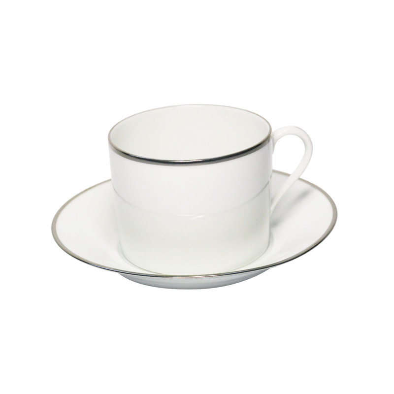 Orsay Porcelain Cappuccino Cup, Platinum