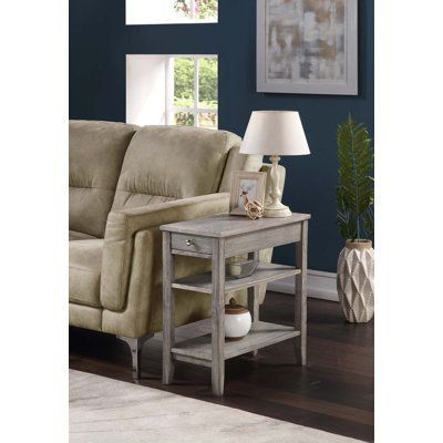 Carbin End Table with Drawer and Shelves