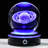 3D Saturn Crystal Ball with LED Base, Laser Engraved Glass Sphere for Gift.