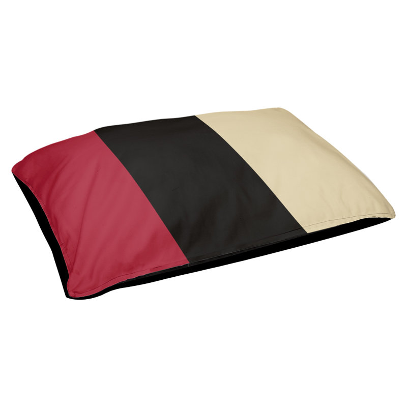 Coussin d'extérieur Memphis, Bleu marine basketball / bleu basketball / jaune b, Moyen (H 9,5 po x l 28 po x P 18 po)
