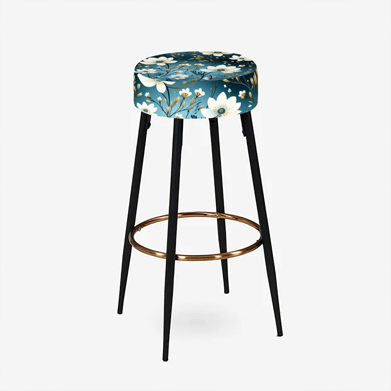 Ensemble de 2 tabourets de bar Ivory Coastal Elegance