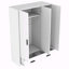 Garde-robe 3 portes avec tiroirs de rangement, tablettes