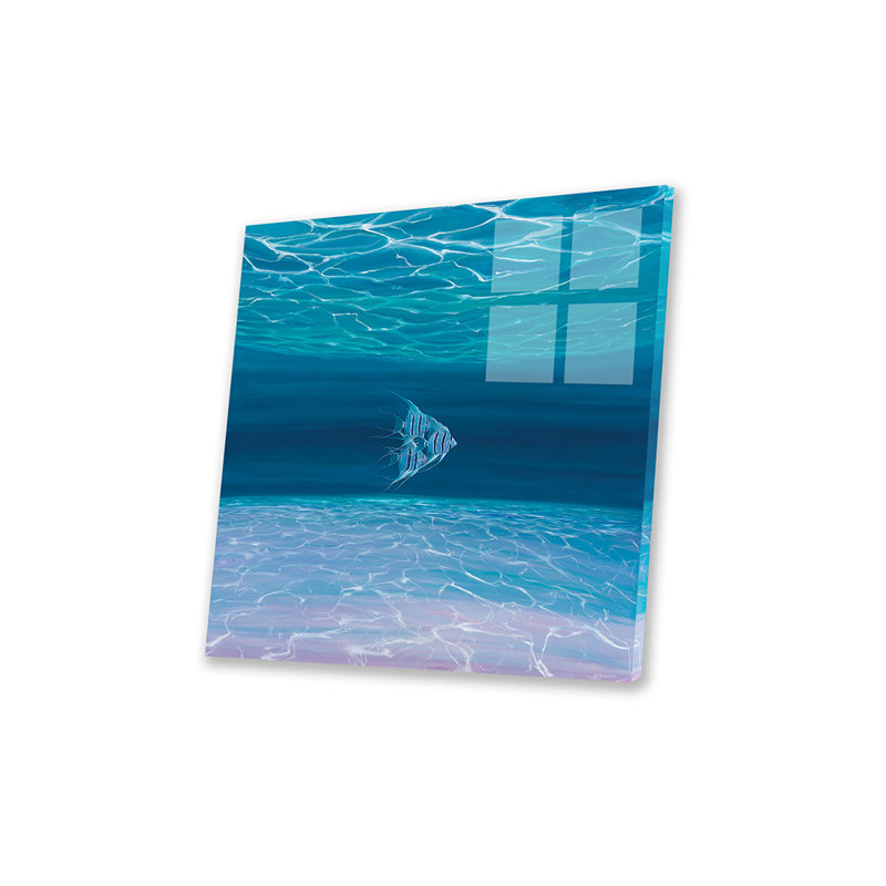 Bleu anges bleu marin, Pas de tapis, Unframed, H 24 po x l 24 po x P 0,25 po