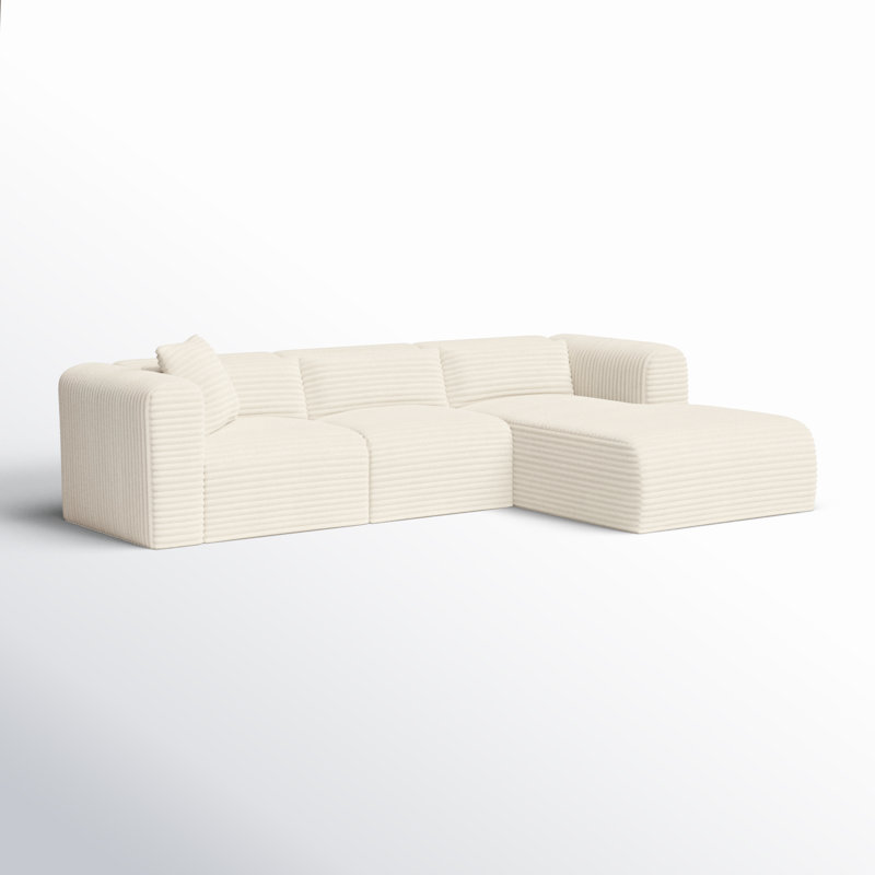 Canapé modulaire Tov Furniture Tarra Fluffy, Orienté à droite