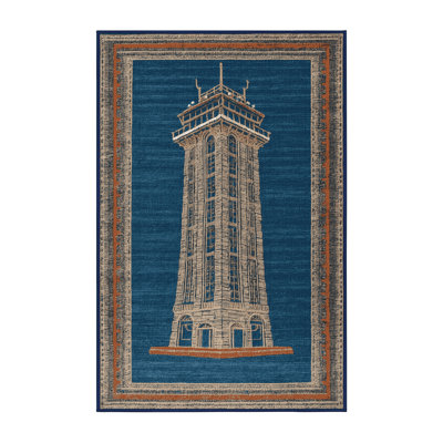 Machine Washable Transportation Gray Area Rug