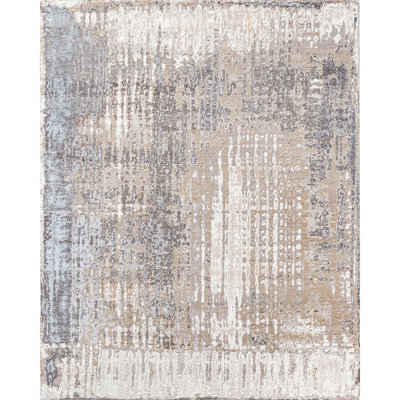 Tapis rectangulaire noué à la main