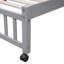 Lit superposé en bois gris avec lits simples superposés, six tiroirs et fond amovible avec motifs de tablettes de rangement réglables-421049833-421049830