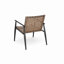 Ensemble de conversation moderne pour l'extérieur: 2 chaises en rotin PE + table d'appoint en acier noir et verre trempé - Durable et élégant