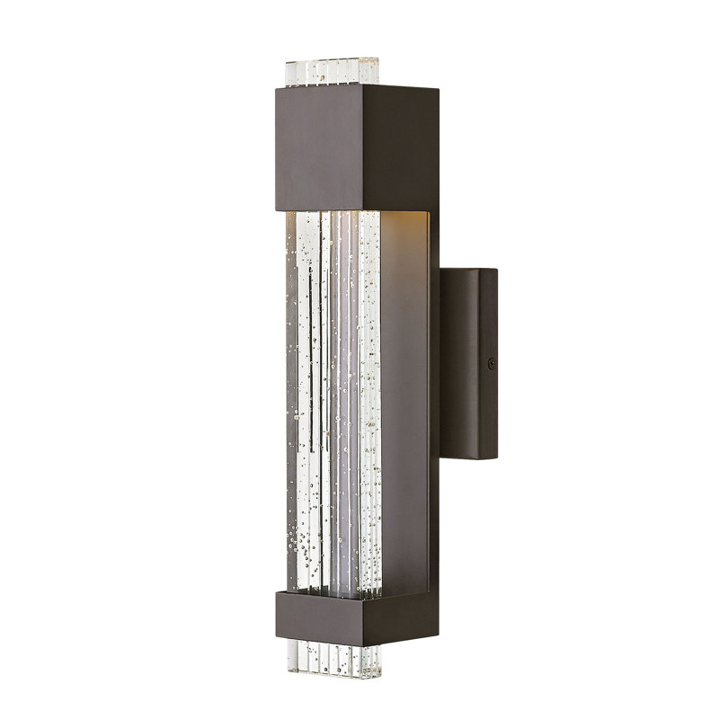 Glacier LED Outdoor Flush Mount, Bronze, 22" H x 4.8" W x 4" D