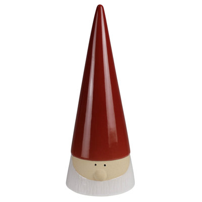 Santa With Tall Hat, Ceramic - Lrg