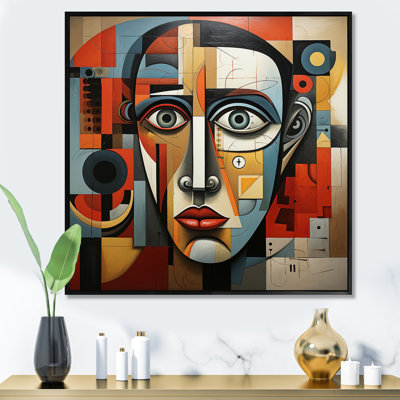 «Pablo Picasso Cubism Portrait I - Modern Man», art mural