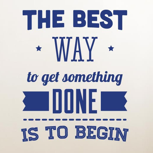 The Best Way To Get Something Done Wall Sticker