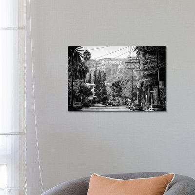 Black California Series - Los Angeles Downtown I 1 Piece Wrapped Canvas Wall Art