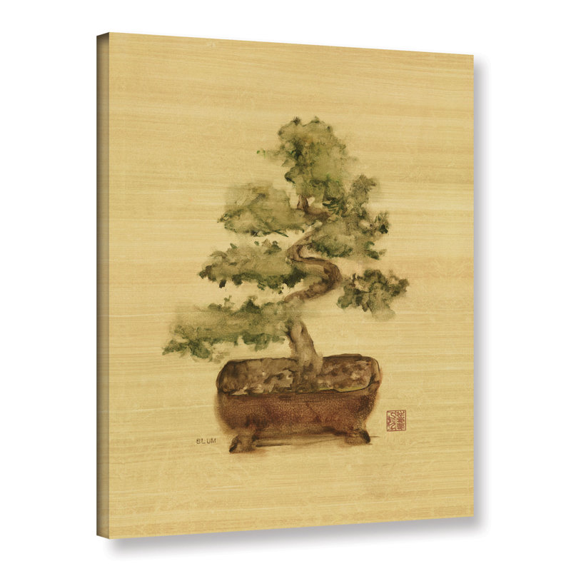 « bonsai i », reproduction d’art sur toile tendue, H 24 po x l 18 po x P 2 po