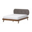 Polyester Weitzel, lit plateforme très grand, gris, H 42,72 po x l 86,39 po x L 87,6 po-2135629756-2135629757