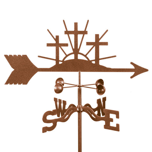 Croix girouette, Fixation de jardin