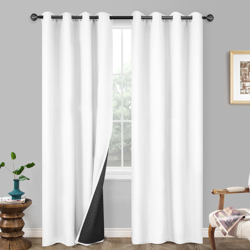 Rideau simple occultant et texturé Oakridge, L 52 po x L 96 po, Beige