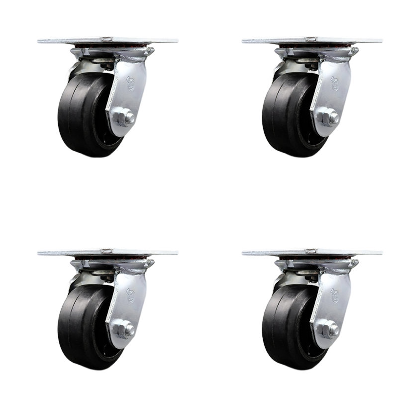 Rubber on Steel Caster