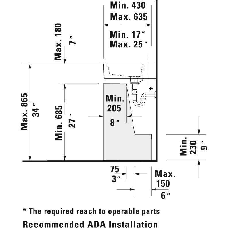 Meuble-lavabo simple 49,25 po Vero, Simple trou