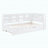 Wooden Twin Size DayBed with Twin Trundle, DayBed with Storage Shelf and USB Charging Ports,White-125878711-125878710