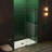 Frameless Single Sliding Shower Door with Soft Close System, 57.5-60" Width x 80"Height with 5/16"(8mm) Clear Tempered Glass-63542916