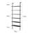 Kuiper 215cm/84.65inch 6 Tiers Ladder Bookshelf-2095347225