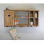 Stephany 6 Piece Fir Solid Wood Accent Shelf with Hooks