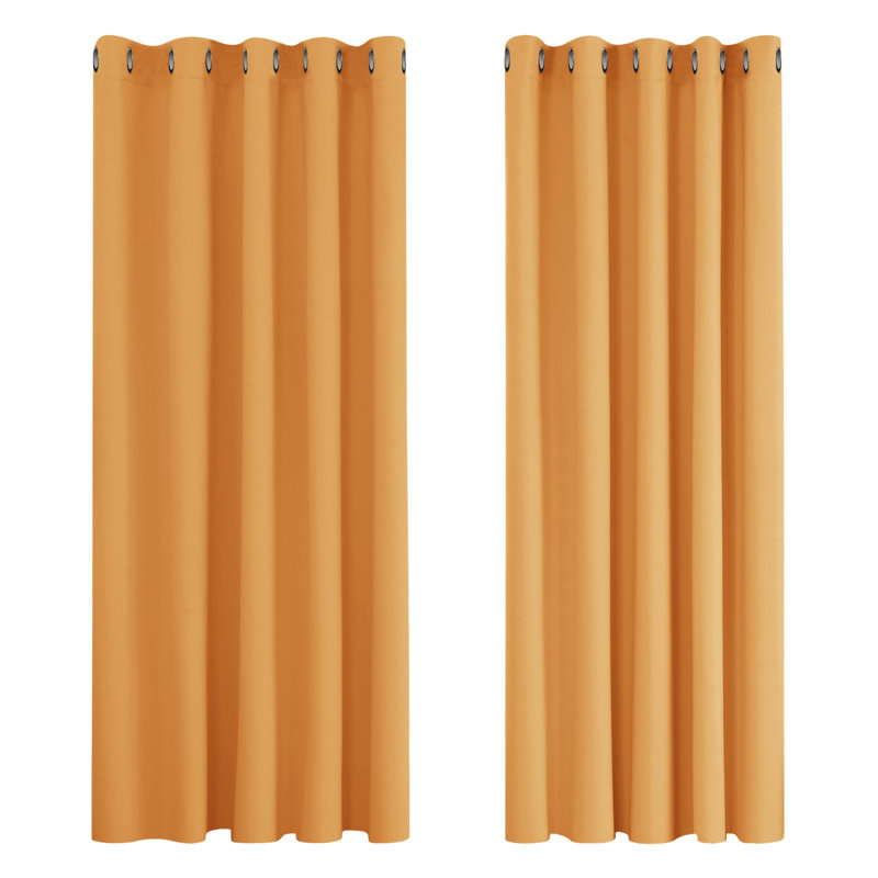 Quayshaun Blackout Curtain Pair, 66cm Width x 183cm Drop