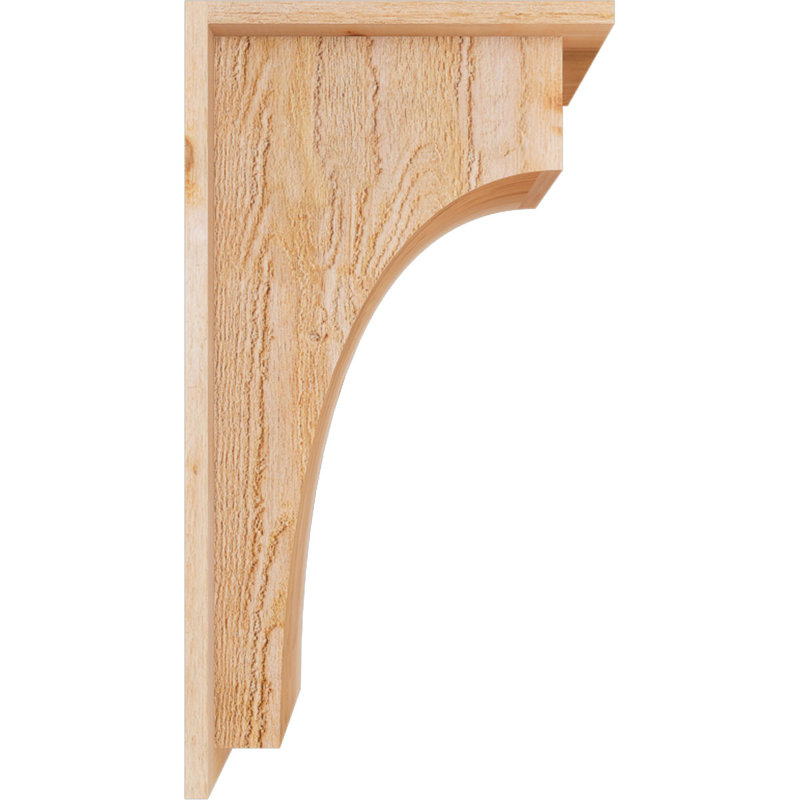 Corbeau Huntington avec plaque arrière, H 26 po x l 8 po x P 14 po, Cèdre rouge, Sciage brut
