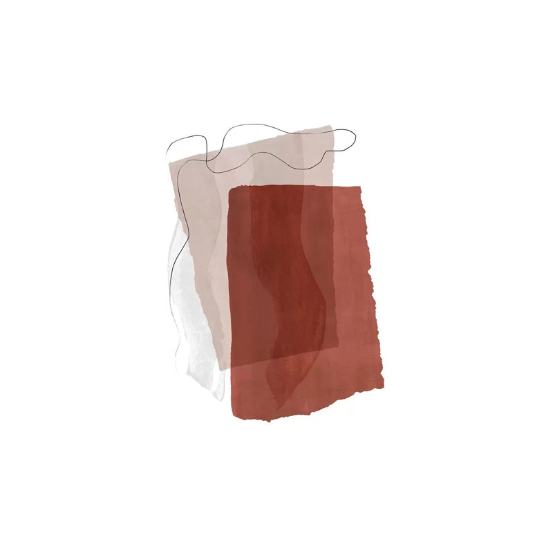 Fragment II - Terracotta by Nouveau Prints - Wrapped Canvas Print, 66.04 cm H x 45.72 cm W x 3.175 cm D