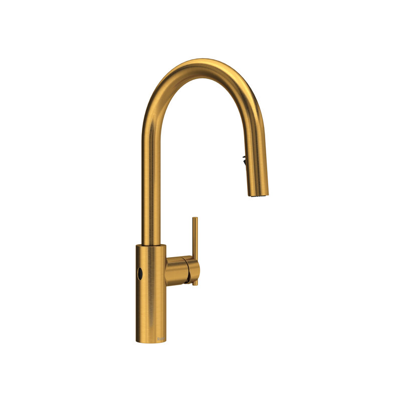 Lateral Pull-Down Touchless Kitchen Faucet, Brushed Gold